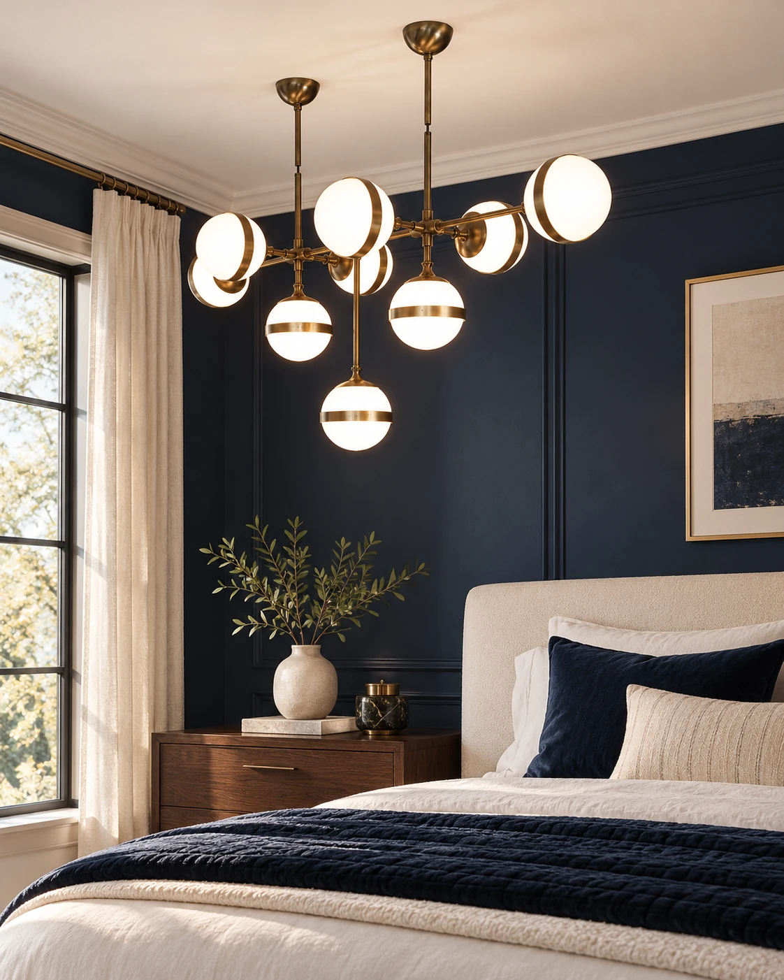 Branch globe lighting in an application setting