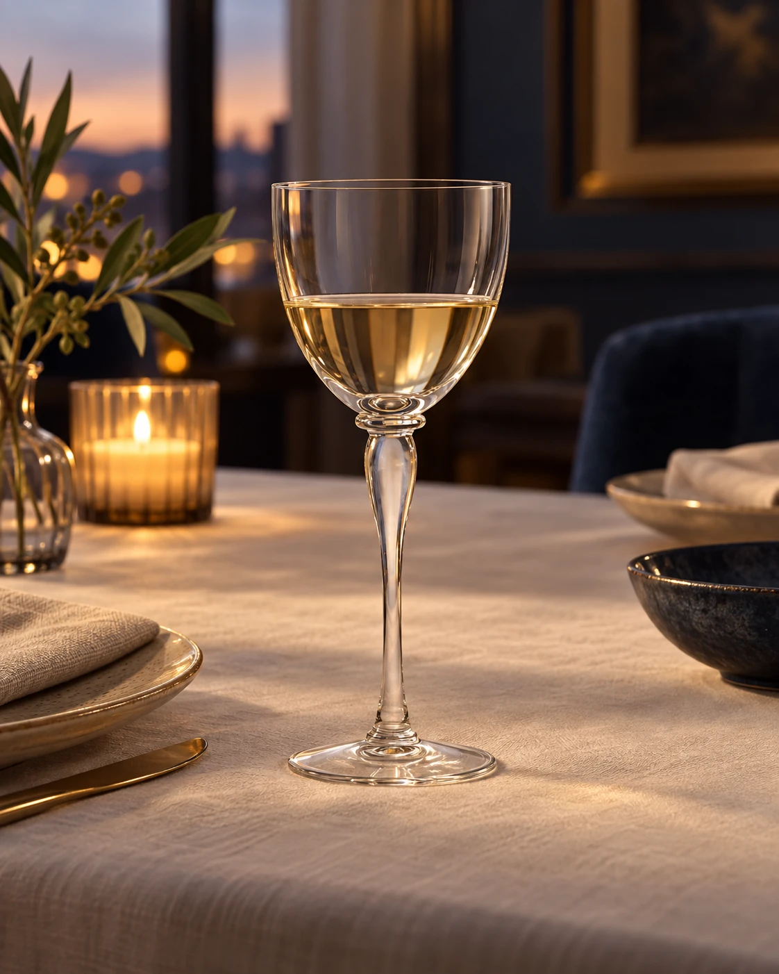 Classic wine goblet in Private dining