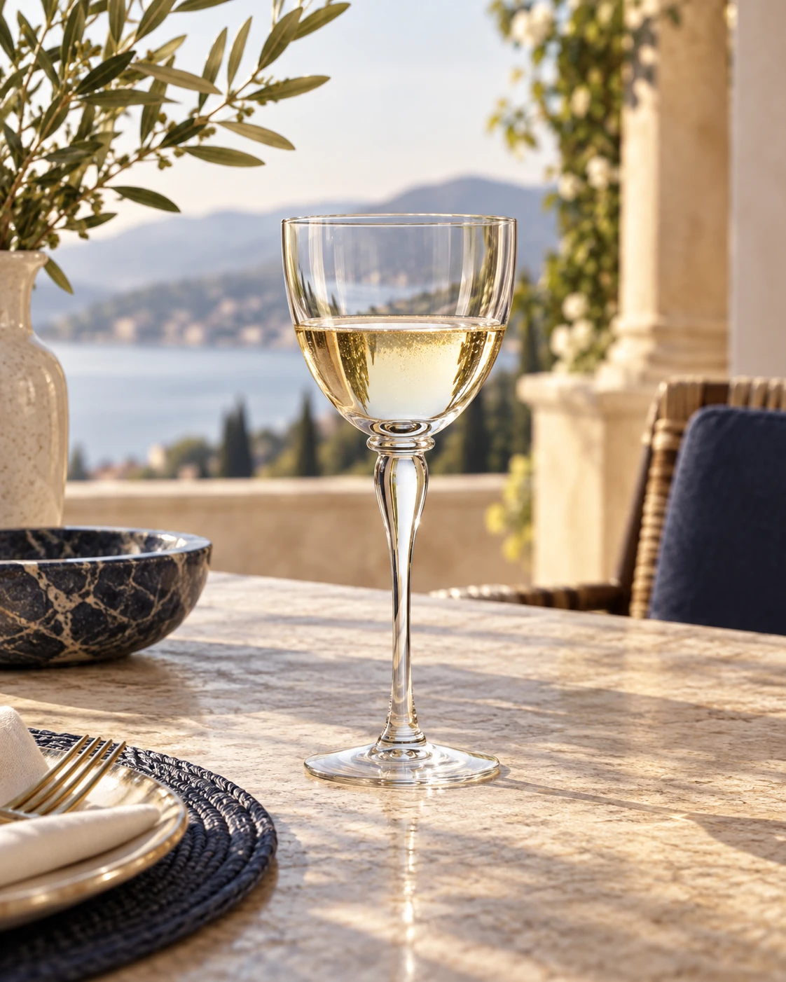 Classic wine goblet in Terrace table
