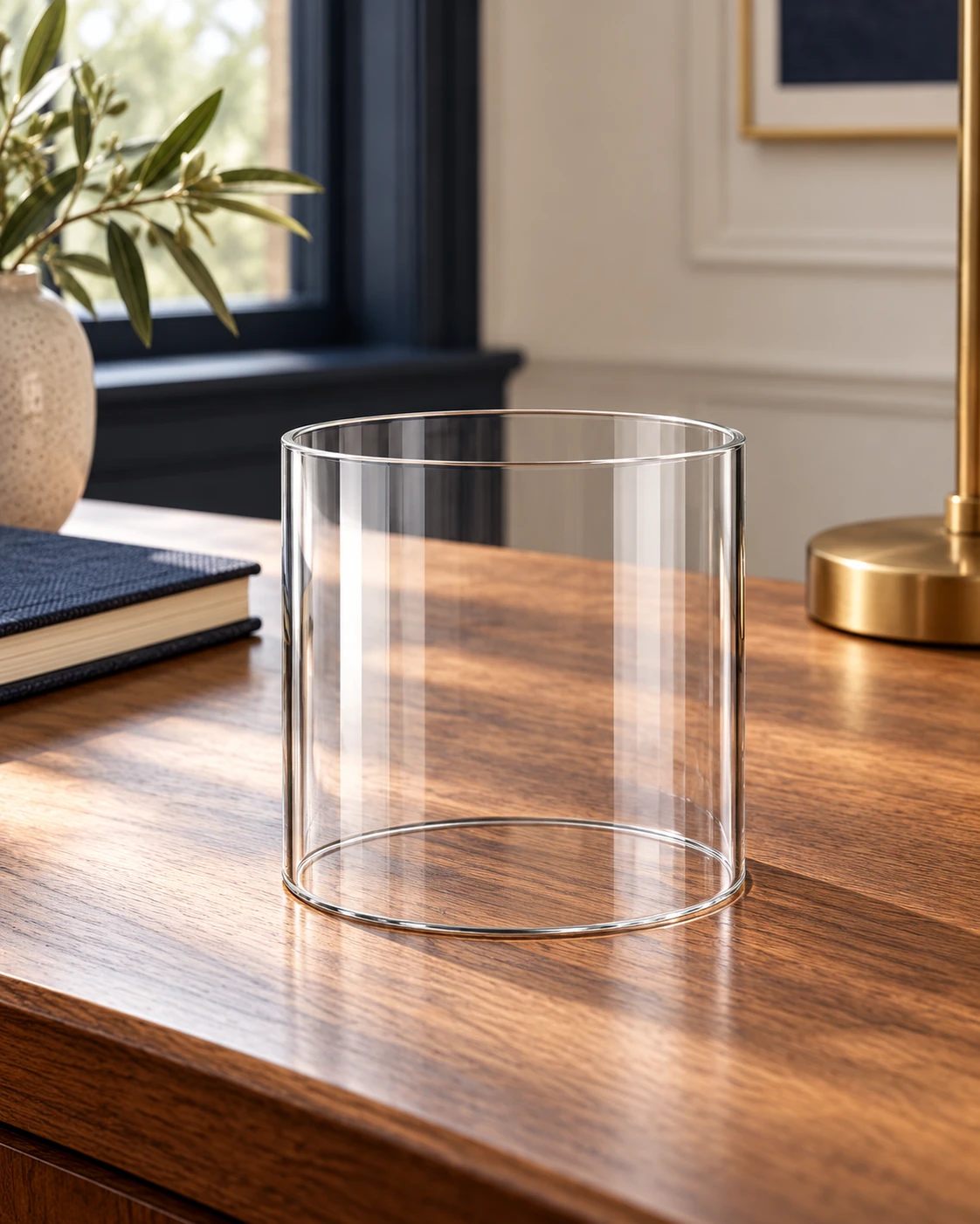 Clear hurricane sleeve in Writing desk