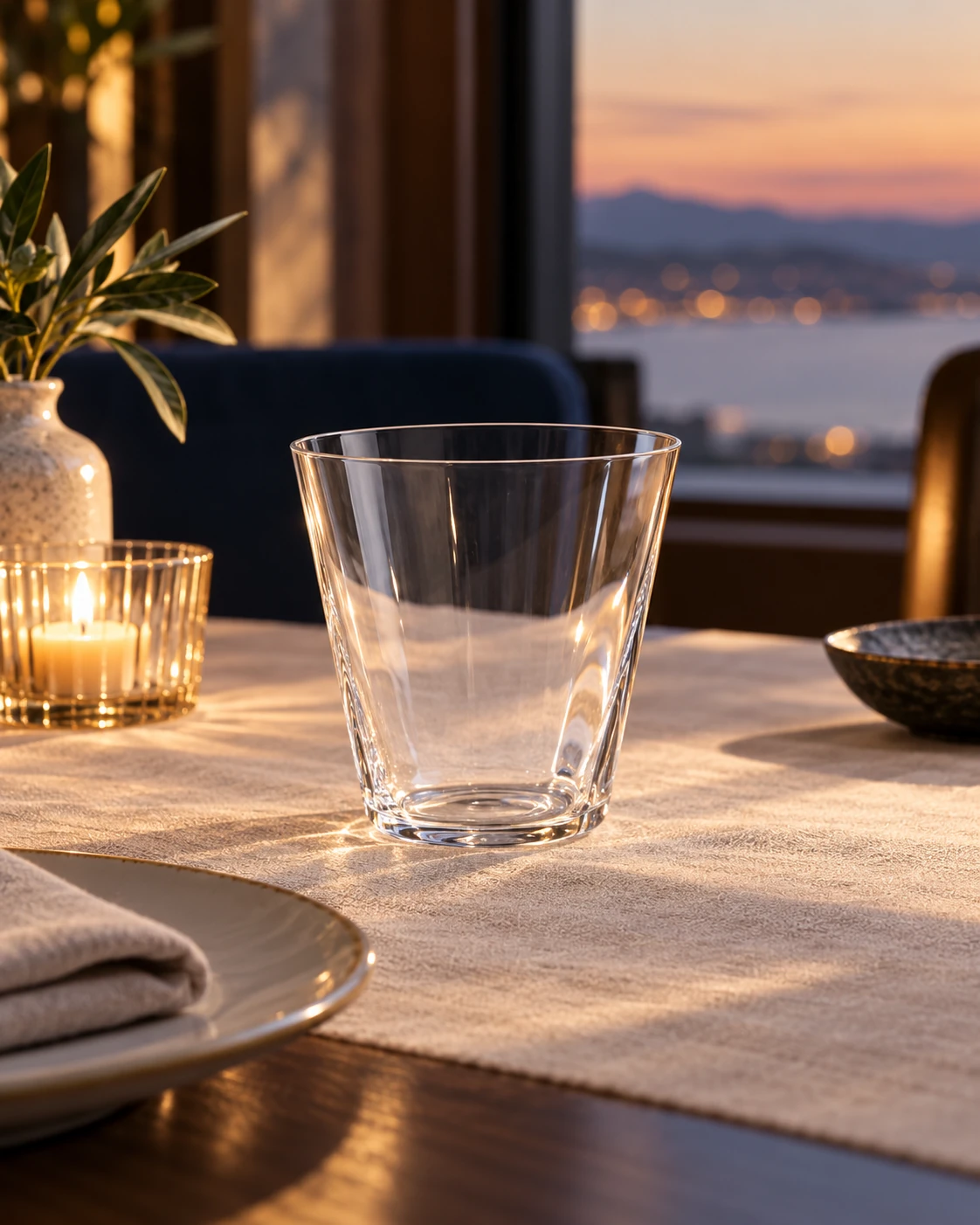 Fine-wall whisky tumbler in Private dining