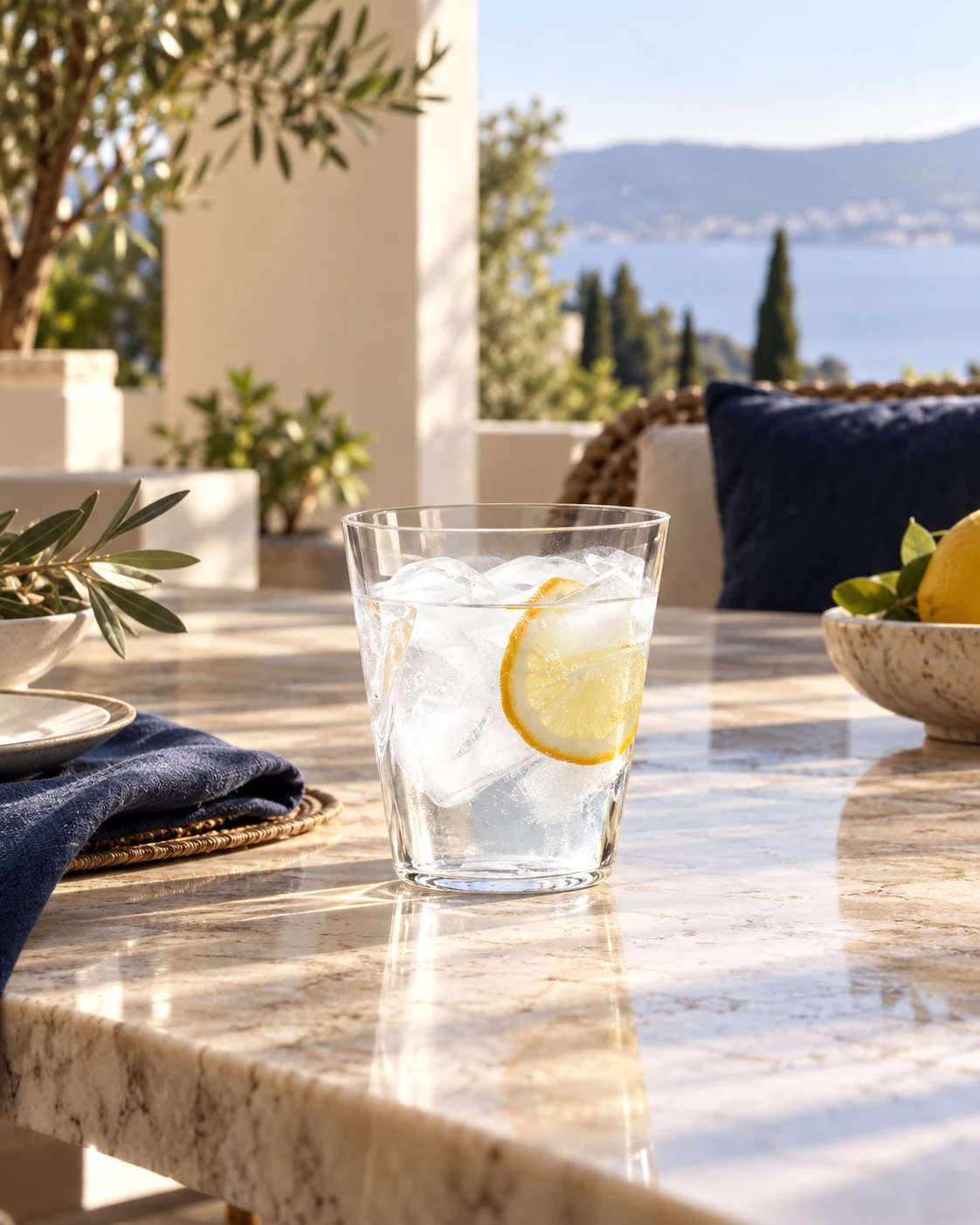 Fine-wall whisky tumbler in Terrace table
