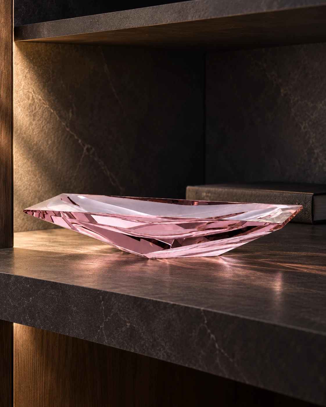 Rose wave bowl in Art collector alcove
