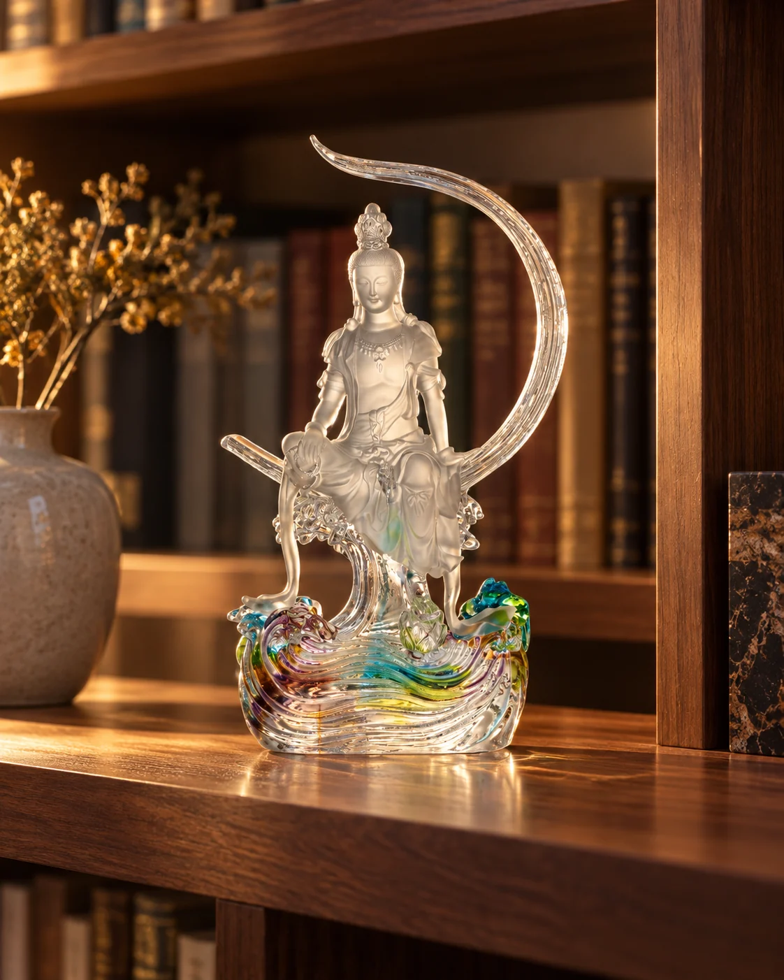 Glass figure object in Home library