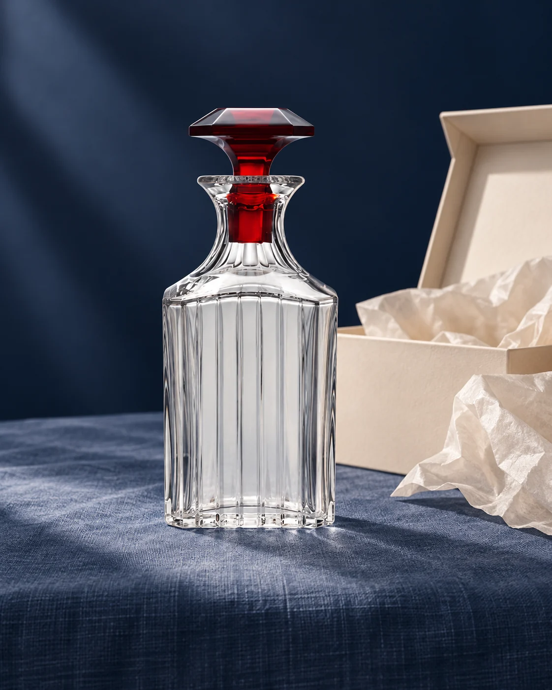 Ribbed spirit bottle in Gift presentation inspiration